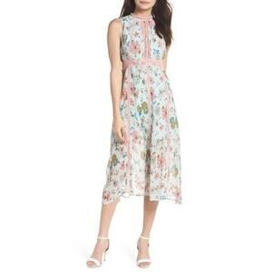 Foxiedox from Nordstrom Midi Dress - Soft Blue Floral NWT!